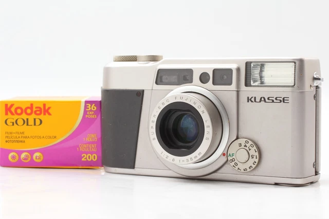 【NEAR MINT】 Fuji Fujifilm KLASSE Silver 35mm Point & Shoot Film Camera JAPAN 452