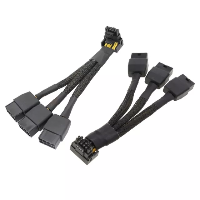 PCIE5.0 12VHPWR 90Degree GPU Power Extension Cable 3x8pin 8PIN to 16Pin