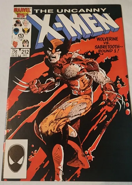 Uncanny X-Men, Vol 1, Issue # 212, Wolverine vs. Sabretooth