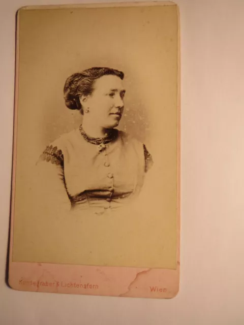 Wien - junge Frau - Portrait ca. 1870er Jahre / CDV