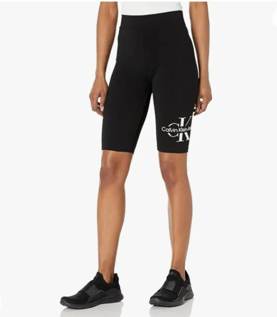 Calvin Klein Women’s Size XSmall Logo Black Biker Shorts