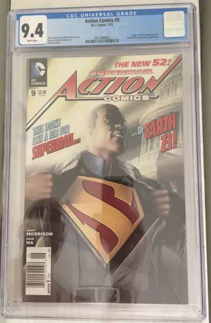 GUNN's ELSEWORLDS! 1ST EARTH-23 SUPERMAN NEWSSTAND Action Comics #9 CGC 9.4 NM