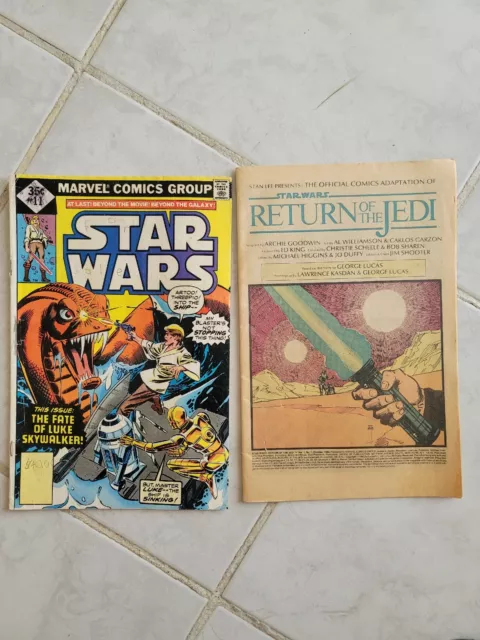 Vintage 1983 Star Wars Luke Skywalker Jedi Marvel Comic Book Color Graphic Novel