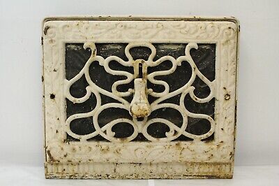 Antique Victorian Decorative Cast Iron Heat Register Grate Art Nouveau