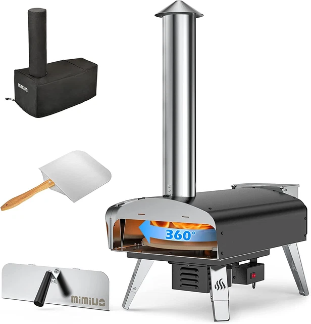 MIMIUO PORTABLE WOOD Pellet Pizza Oven With Automatic Rotating Grilling mimiuo-portable-wood-pellet-pizza-oven-with-automatic-rotating-grilling