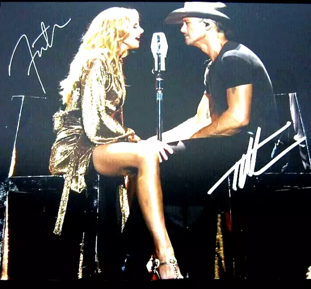 Tim Mcgraw And Faith Hill Autograph Signed 8X10 Photo Country Singer W/Coa