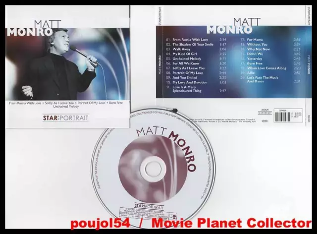 MATT MONRO "Star Portrait" (CD) 20 Titres 2004