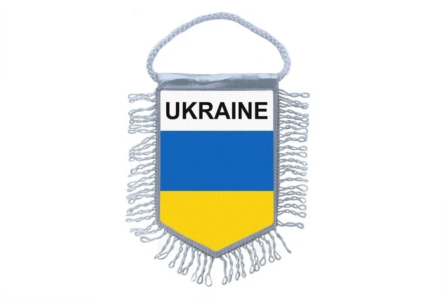 Fanion Mini Drapeau Kaunas Lituanie - Décoration Voiture Ou Intérieur - Neuf