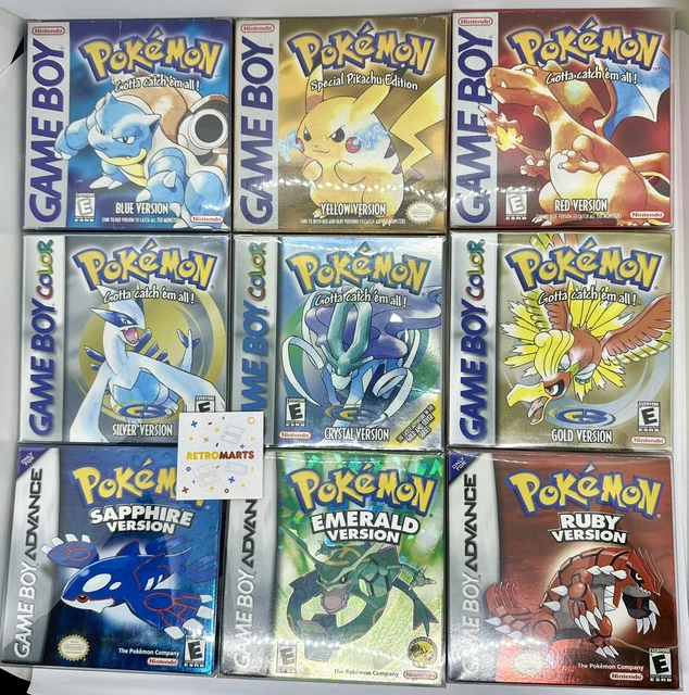 COMPLETE POKEMON GAMES Collection CIB (Pokemon Red, Pokemon Blue ...