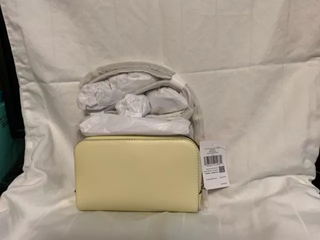 Kate Spade NY Staci Small Dual Zip Around Crossbody Saffiano Sunny Yellow Fondue 3