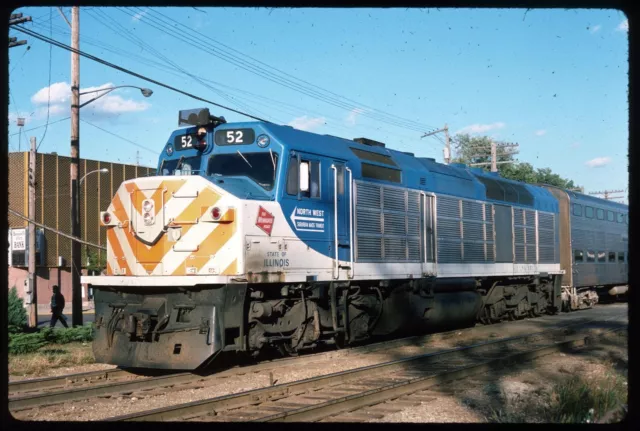 Original Rail Slide - MILW Milwaukee Road NWSMT 52 Bensenville IL 9-21-1976