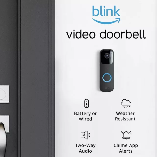Blink Video Türklingel Full HD 1080p Zwei-Wege Audio schwarz