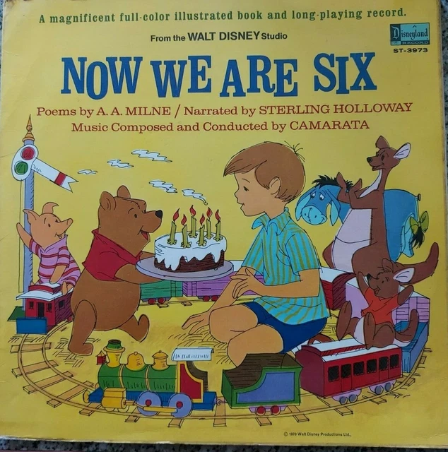 Walt Disney's Now We Are Six Winnie the Pooh LP with illustrated book ST-3973 Walt Disney's Now We Are Six Winnie the Pooh LP with illustrated book ST-3973