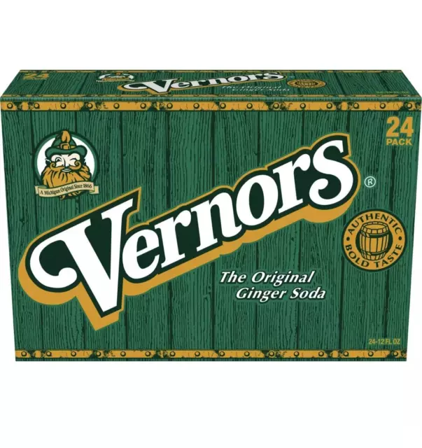 Vernors Ginger Ale, 12 Oz (24 Cans)
