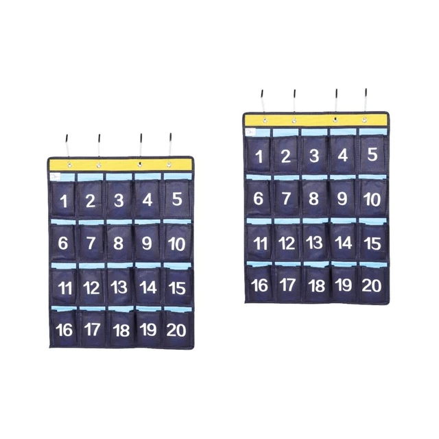 2pcs Classroom Mobile Phone Holder Wall Door Hanging Organizer Classroom