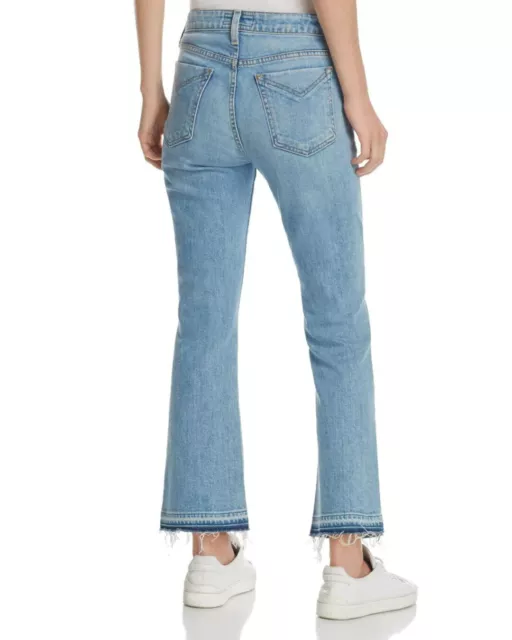 Derek Lam 10 Crosby Gia Mid-Rise Cropped Flare Jeans in Light Wash