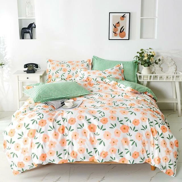 Beautiful flowers Bedding Set princess Duvet Cover sets Pillowcases Bed Covers
