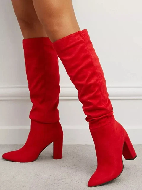 Stradivarius - Stivali A Calza Al Ginocchio Neri Con Plateau - Foto 2