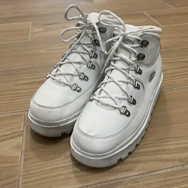 SKECHERS Renegade Boots Women's SIZE 9.5 White Jammers Platform Chunky Y2K
