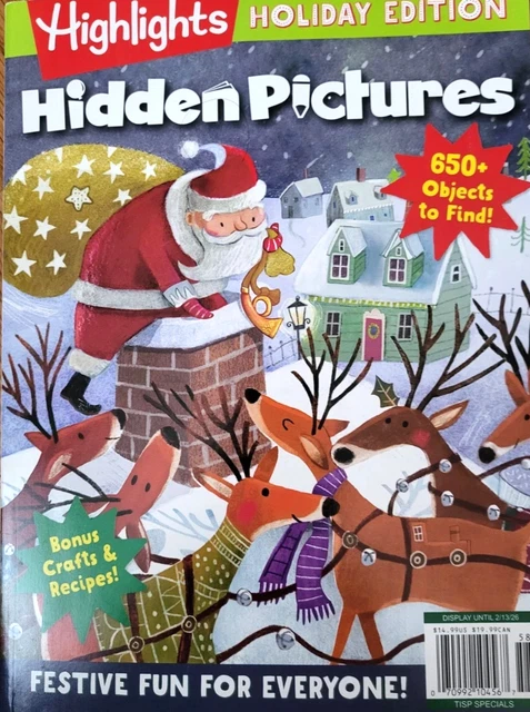 HIGHLIGHTS HIDDEN PICTURES Magazine Holiday 2025 £11.21 - PicClick UK