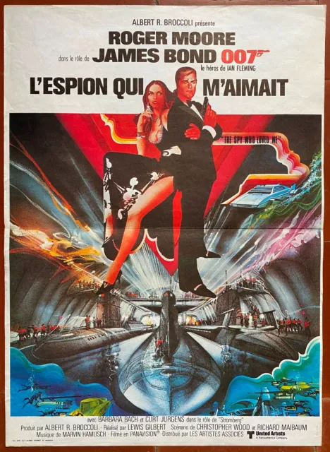 Affiche L'ESPION QUI M'AIMAIT Spy who loved me JAMES BOND Roger Moore 40x60cm