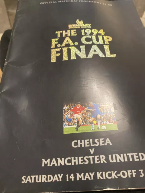 FA CUP FINAL PROGRAMME 1994 Manchester United v Chelsea