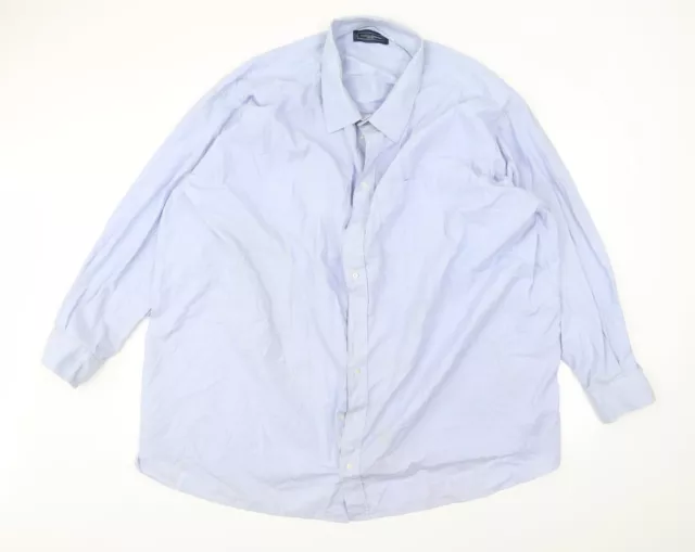 Jonathon Charles Mens Blue Cotton Dress Shirt Size XL Collared