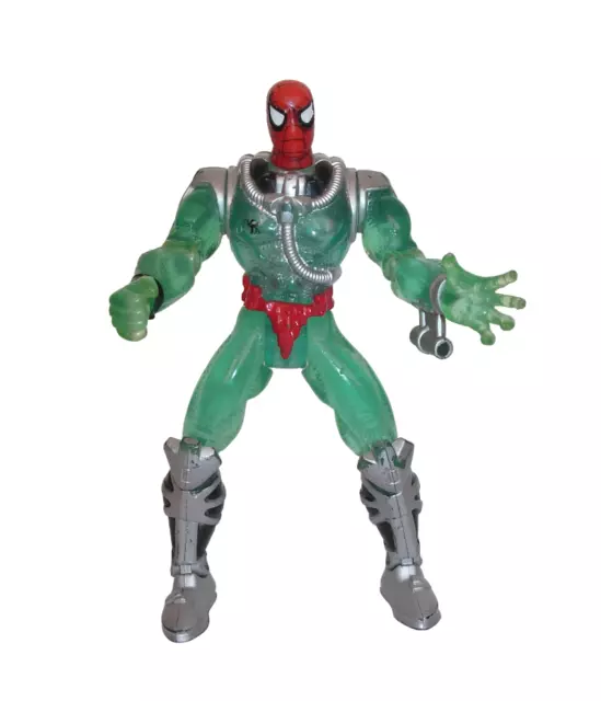 Figura de acción Spider-Man Web Splasher: Shark Trap Spidey. Toy Biz Inc 1997