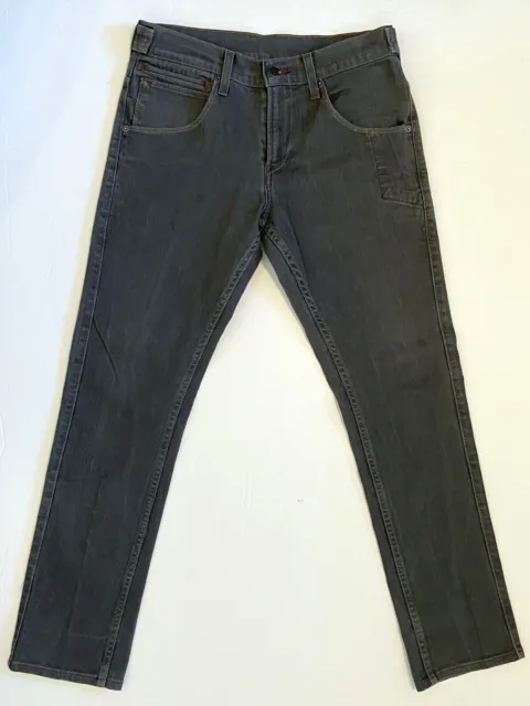 Levi's 511 Adjustable Waist 9-Pocket Straight Leg Skinny Gray Jeans Men's 32x30