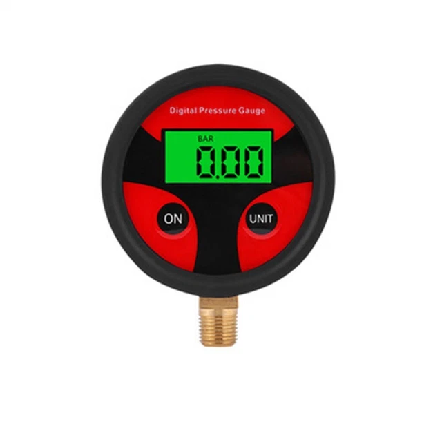0-200PSI Air Pressure Gauge Dial Meter Tester