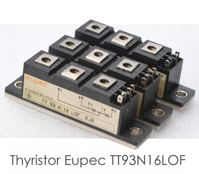 Thyristor Eupec TT93N16LOF Powerblock 1600V 93A Filet Thyristor Module