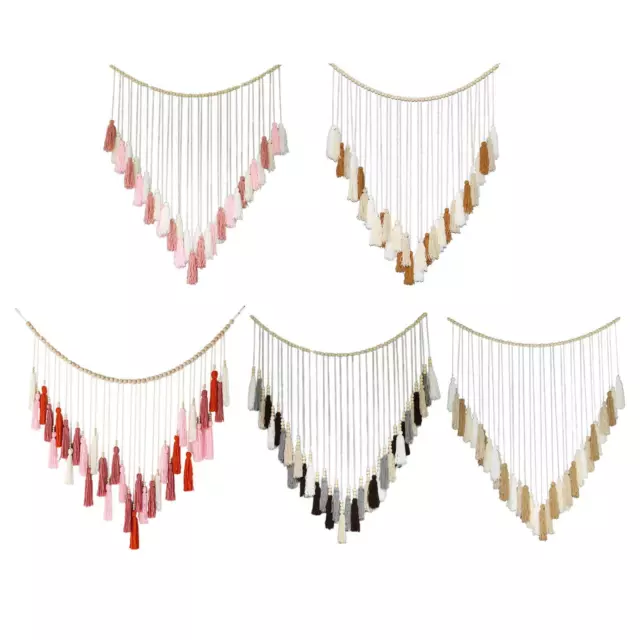 Macrame Woven Tapestry Bohemian Ornaments Wall Hanging Decor for Wedding