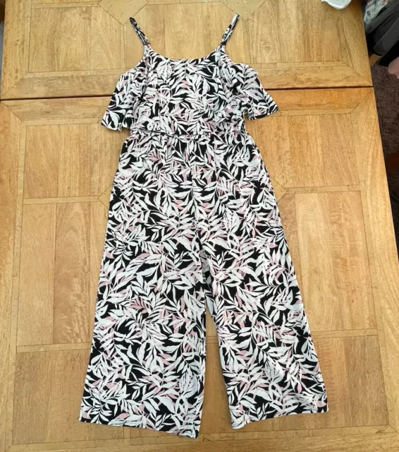 GIRLS NEW LOOK 915 Generation Summer Leaf Print Cropped Jumpsuit Age 11 4.00 PicClick UK
