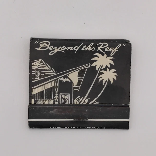 Vintage Matchbook 1950s Beyond the Reef Brookfield WI 7 Struck