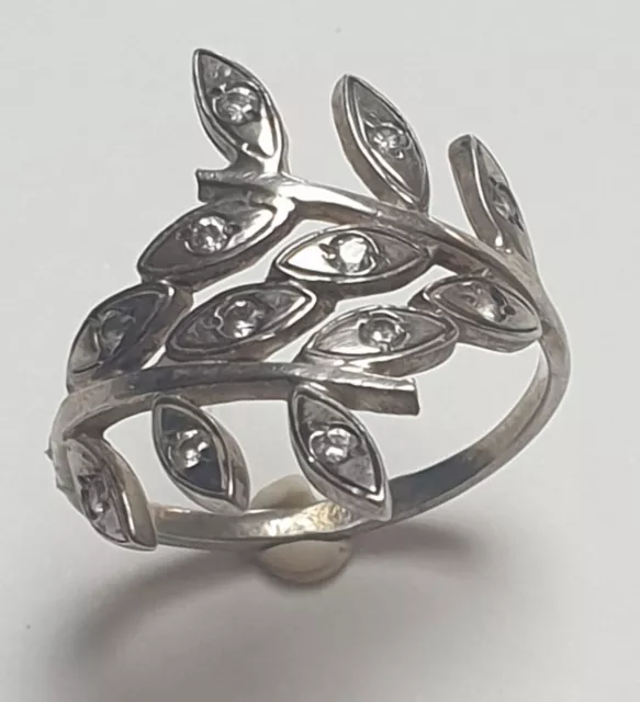 Wunderschöner Damen Ring aus 925er Silber mit 12 Zirkonias Größe 53 (16,8 mm Ø)