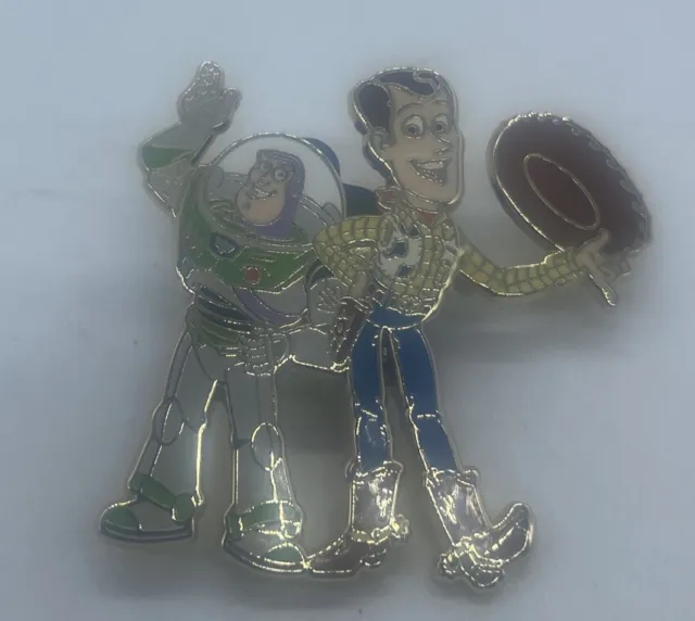 Disney Toy Story Buzz Lightyear Woody Waving Pin Arms Move