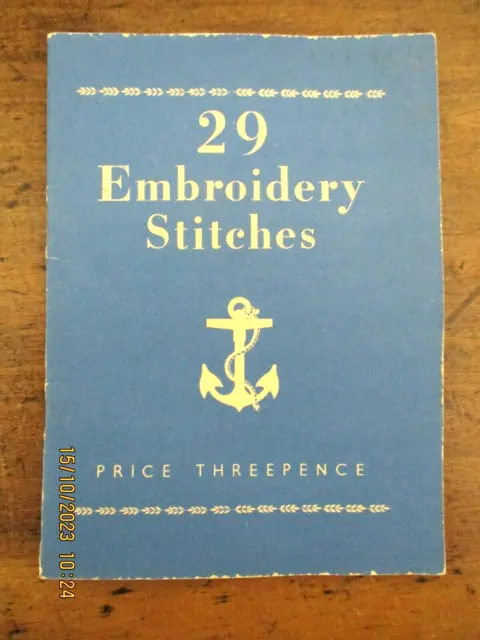 ~VINTAGE 29 EMBROIDERY STITCHES BOOKLET by CLARK & CO. Ltd. PAISLEY, SCOTLAND~