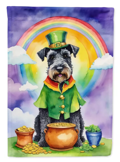 Kerry Blue Terrier St Patrick's Day Flag Garden Size DAC5565GF