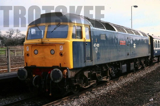 35MM SLIDE BR British Railways Diesel Loco Class 47 47401 1982 Original ...