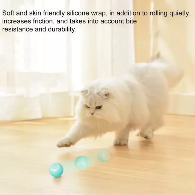 Automatic Smart Kitten Cat Toy Ball Rolling Interactive Self Catnip D6B5 3