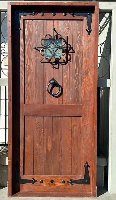 Rustic reclaimed lumber 37.5 X 81.5 door solid wood castle winery in stock