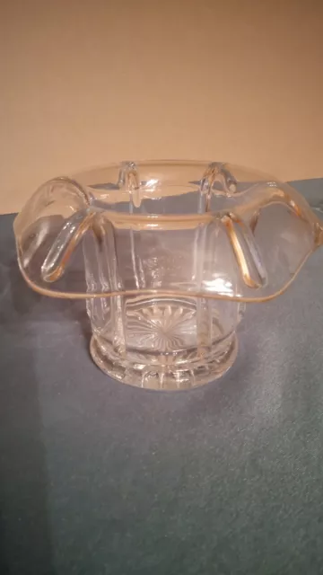 Clear Top Hat Vase - Helio by Higbee Glass Co. 1917 - 1918