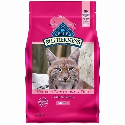 Comida para gatos salvajes, salmón, 5 libras. -800285