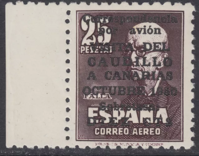 Visita Del Caudillo A Canarias ** 1090 Año 1951 - Certificado Comex - Lujo - Mnh