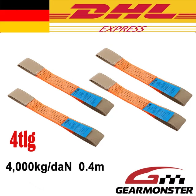 4 Stück 50mm Quergurte für Spanngurte Autotransport Zurrgurt Auto Zurrschlaufe