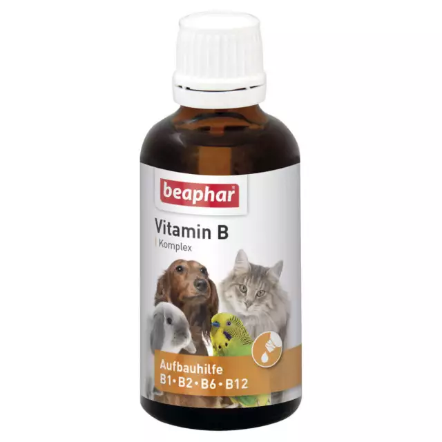 Beaphar Vitamin B Komplex Futterzusatz Versorgung beanspruchter Tiere 50 ml