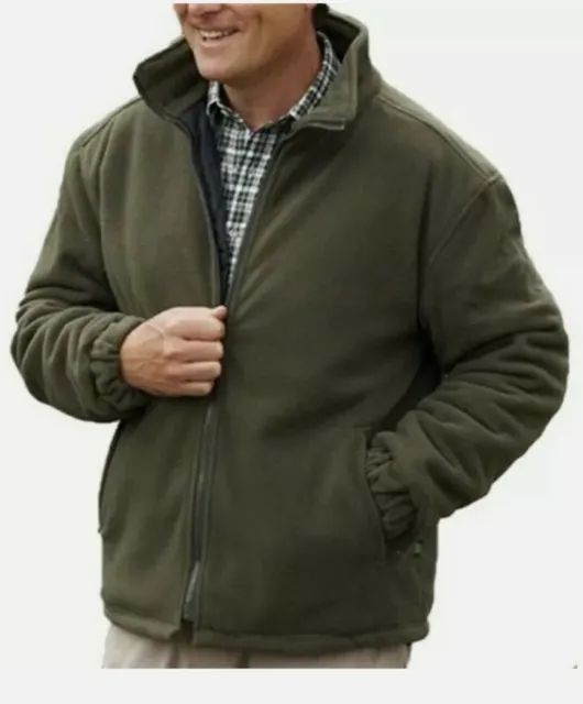 New Mens Extra Thick Padded Fleece Winter Work Jacket Heavy Duty Warm Coat