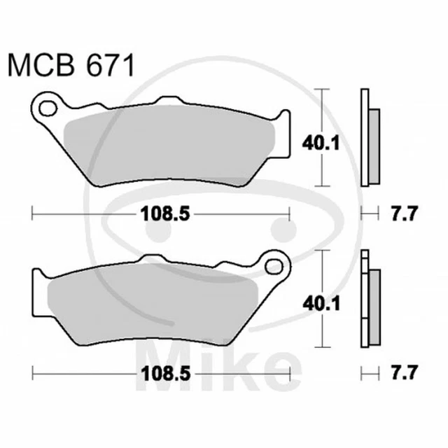 Plaquettes de frein Arrière TRW Lucas MCB 746 SRM Kawasaki SC 250 Epsilon 02