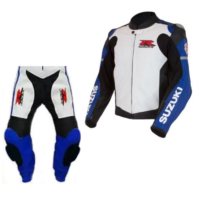Bottes Moto Cuir Suzuki GSXR – Chaussures Course CE Niveau 1 – Toutes Pointures Dispo