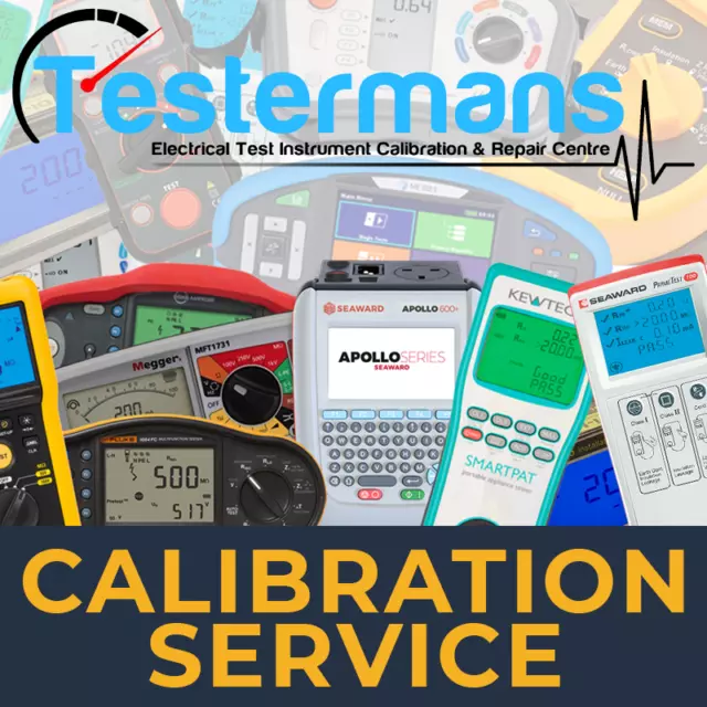 Calibration Service Multifunction Tester Megger, Metrel, Kewtech, Fluke, Seaward